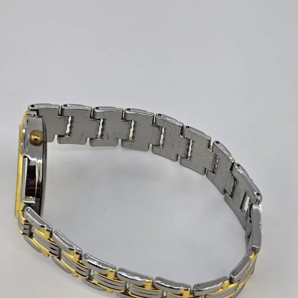 32MM Women's Watch‎ White Dial Gold Gray Bracelet Band 7.5